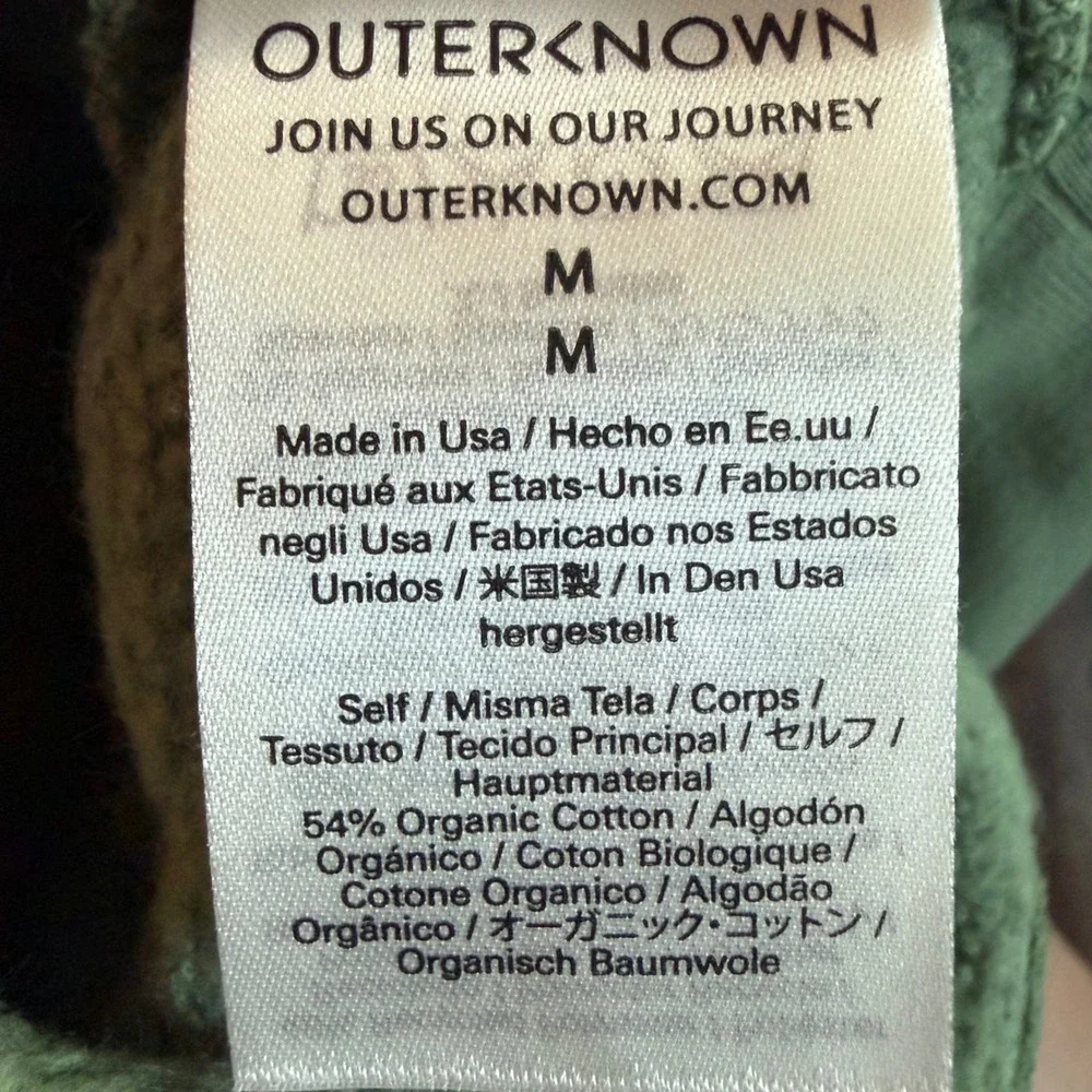 Outerknown Kids Bundle Green Towel Hoodie Medium & Navy Pocket T-Shirt Small NWT